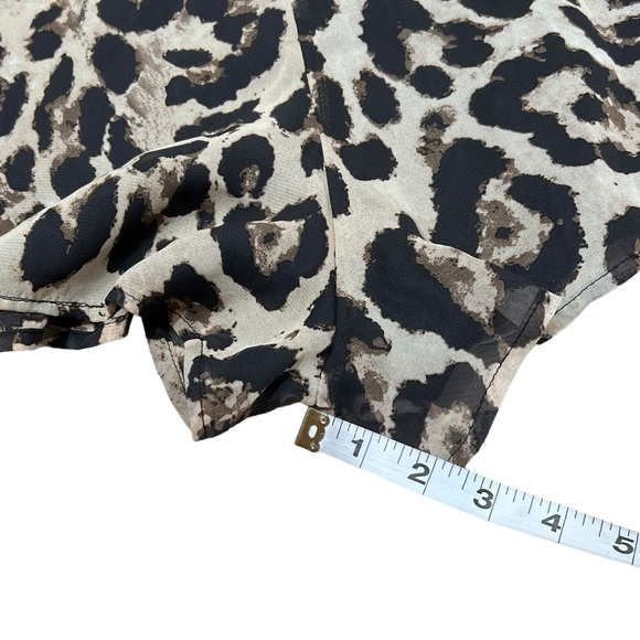 Pretty Little Thing Romper Black Animal Cheetah Leopard Print - Picture 5 of 11